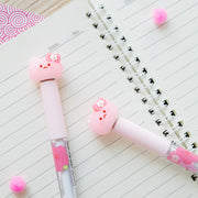 Stylo Kawaii Anti Stress - Chat Rose & Fleur Sakura
