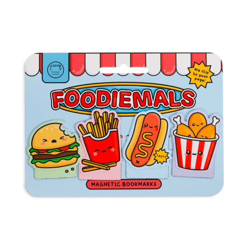 Marque-pages magnétiques Fast Food Kawaii (x4)