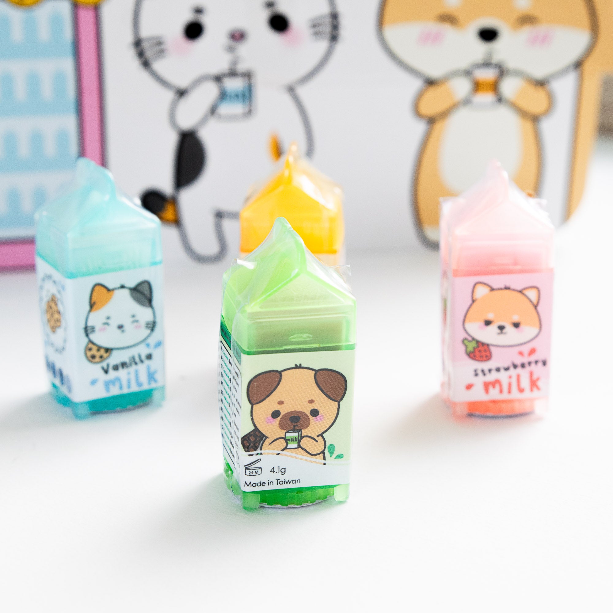 Mini Baume à lèvres 100% Vegan - Briquette de lait - Carlin