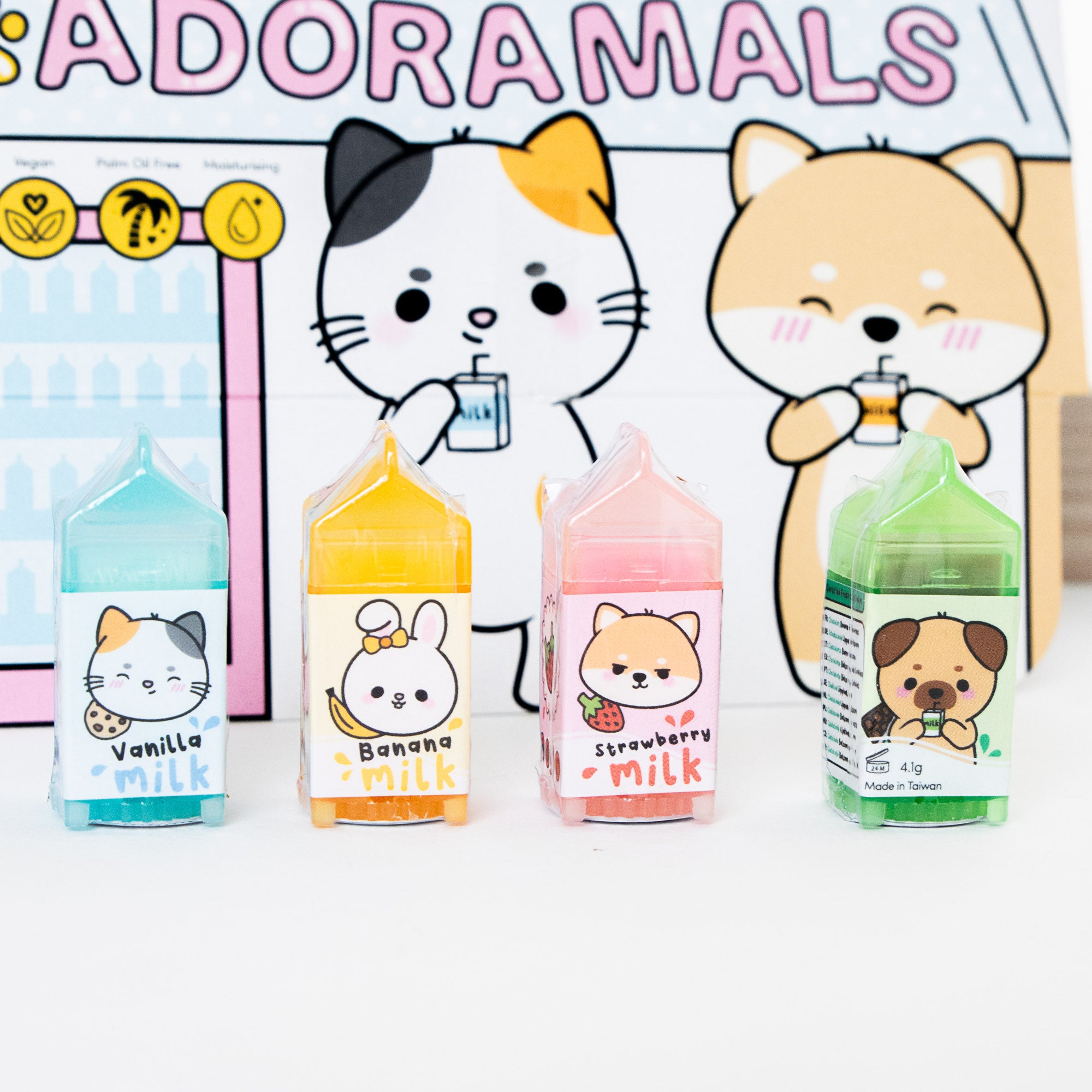 Mini Baume à lèvres 100% Vegan - Briquette de lait - Carlin