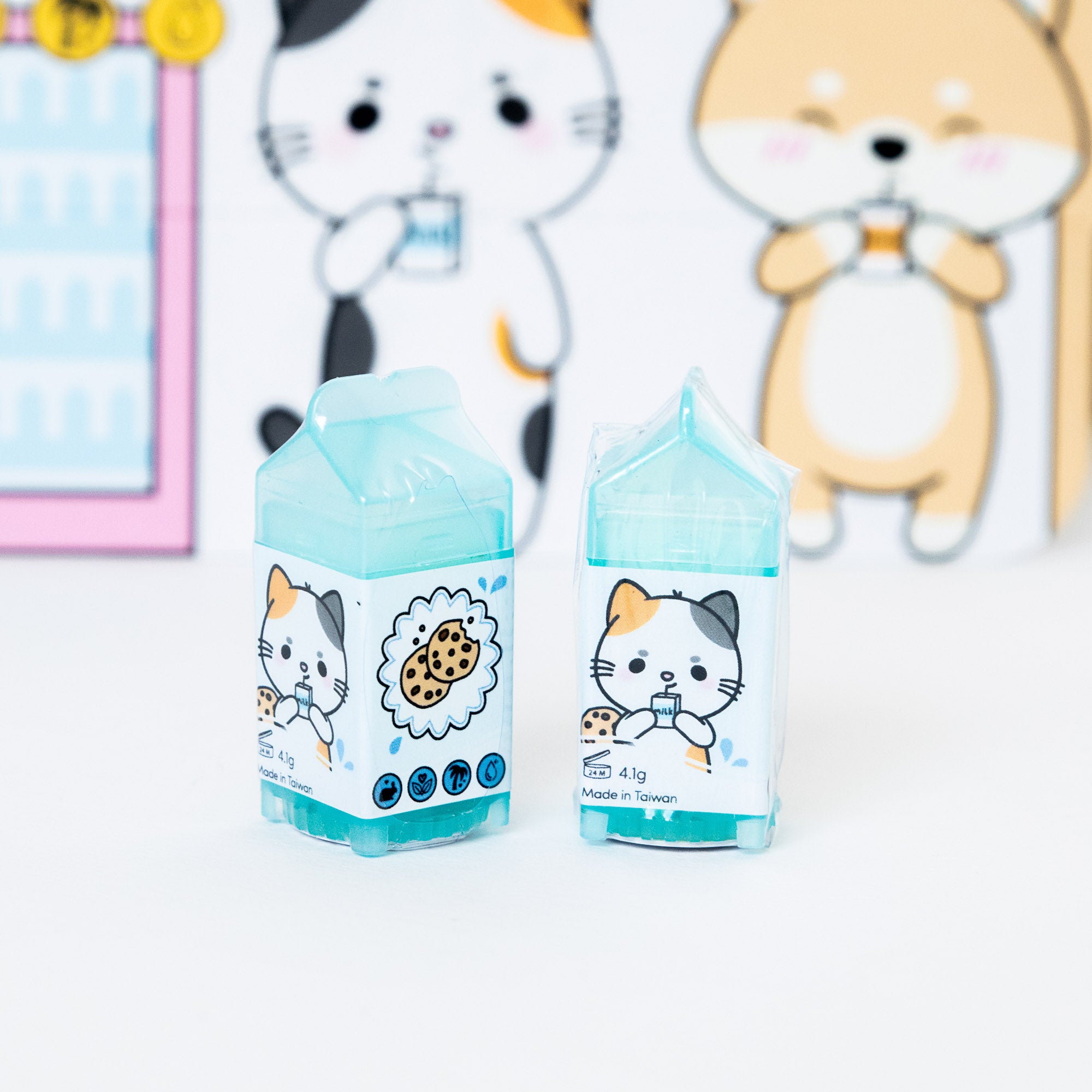 Mini Baume à lèvres 100% Vegan - Briquette de lait - Chat