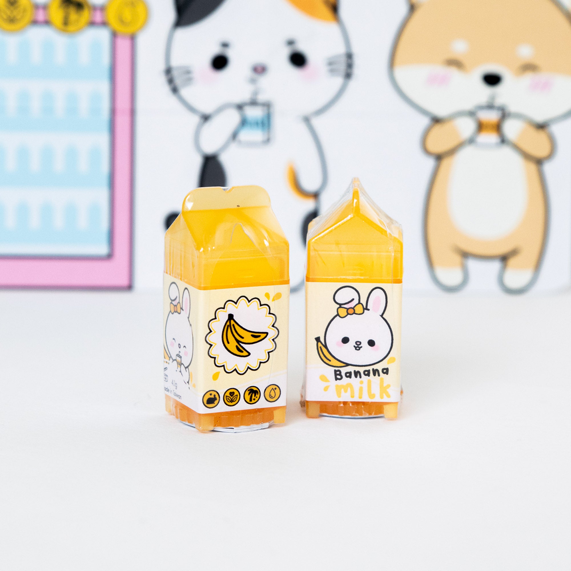 Mini Baume à lèvres 100% Vegan - Briquette de lait - Lapin