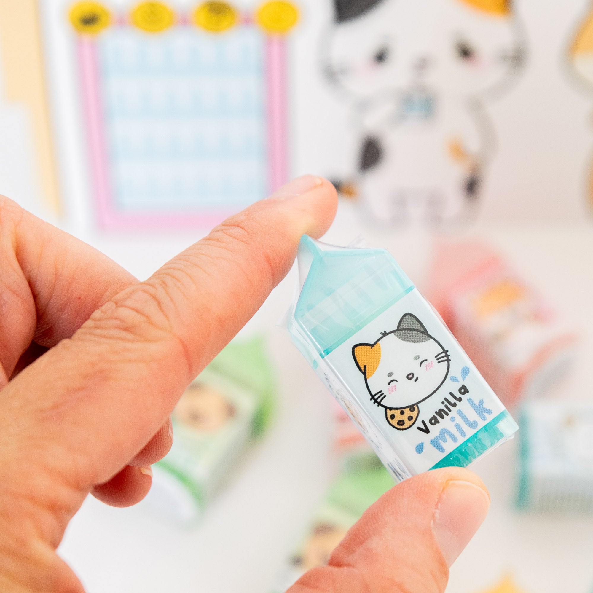 Mini Baume à lèvres 100% Vegan - Briquette de lait - Chat