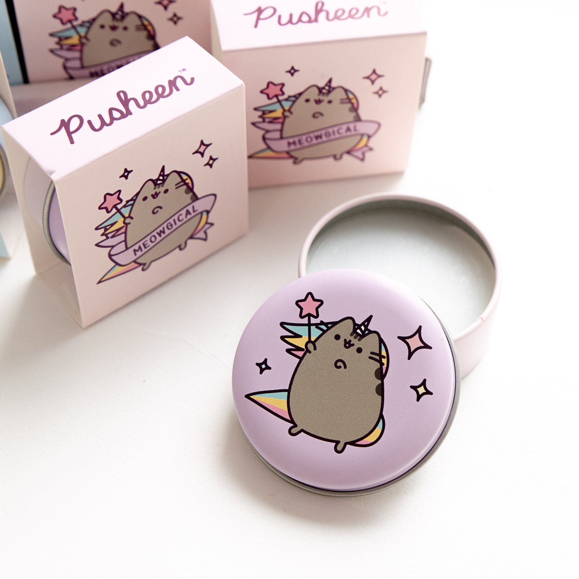 Baume à lèvres Chat Licorne Pusheen - Boîte en étain