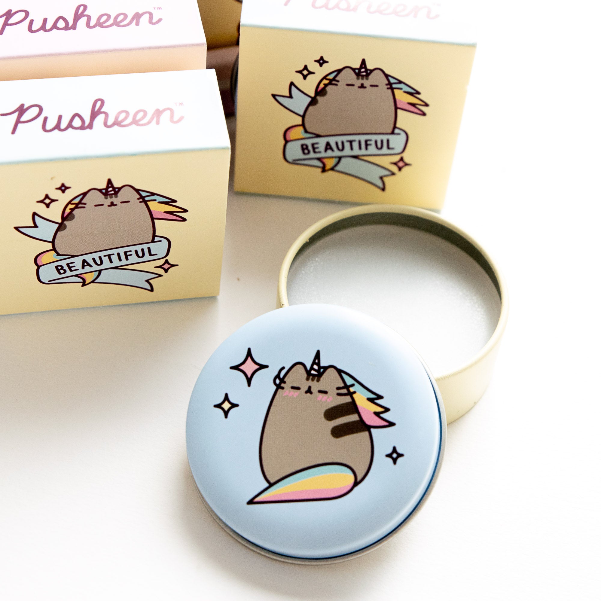 Baume à lèvres Chat Licorne Pusheen - Boîte en étain