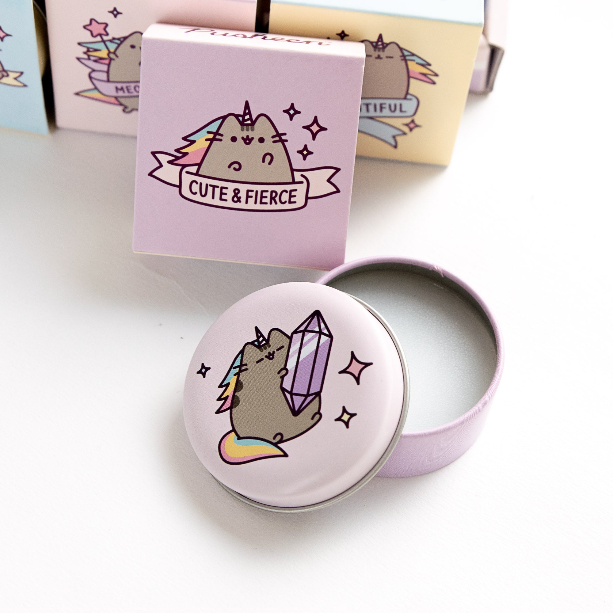 Baume à lèvres Chat Licorne Pusheen - Boîte en étain