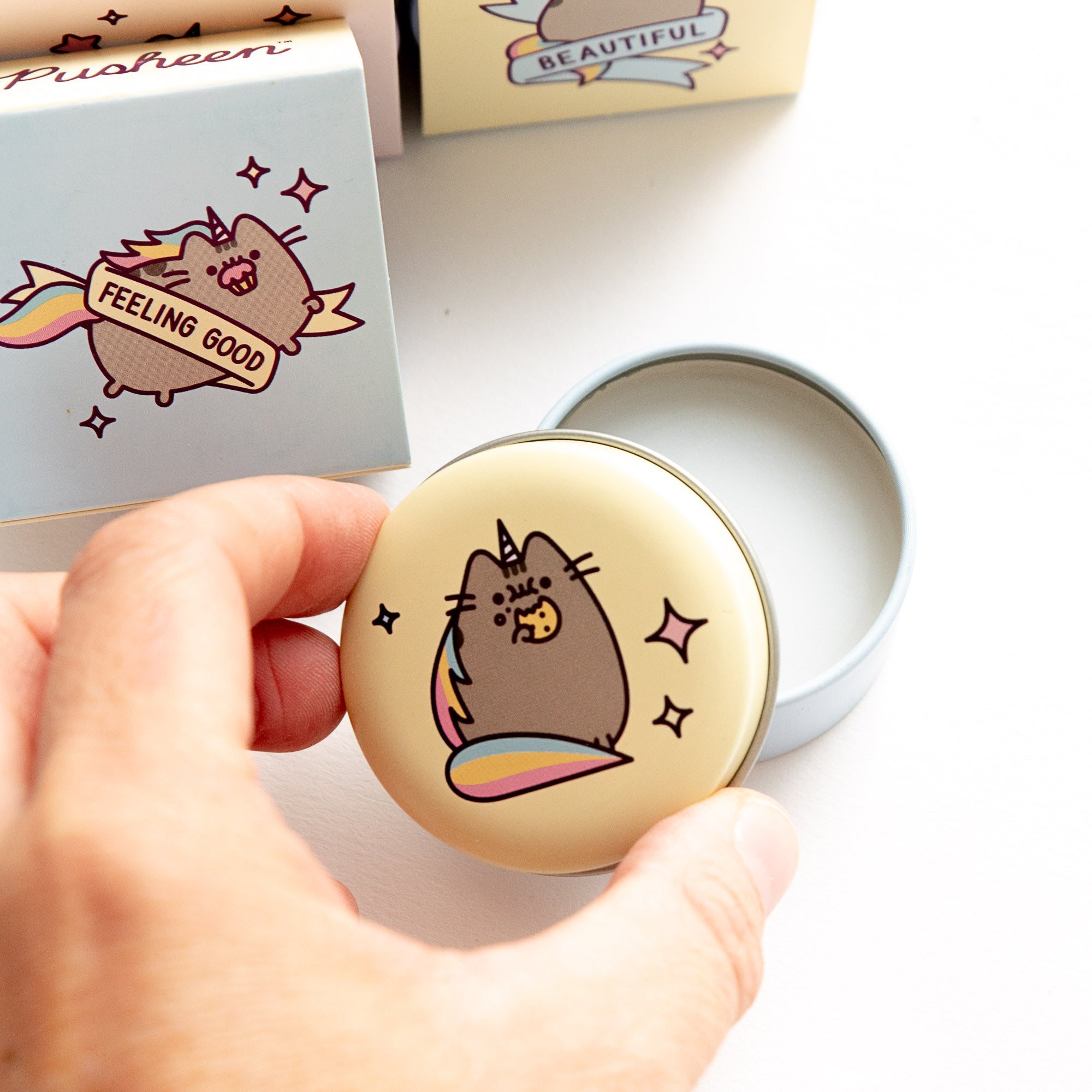 Baume à lèvres Chat Licorne Pusheen - Boîte en étain