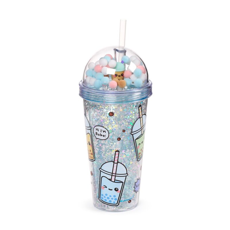 Gobelet Incassable avec Paille - Bubble Tea- 500 ml