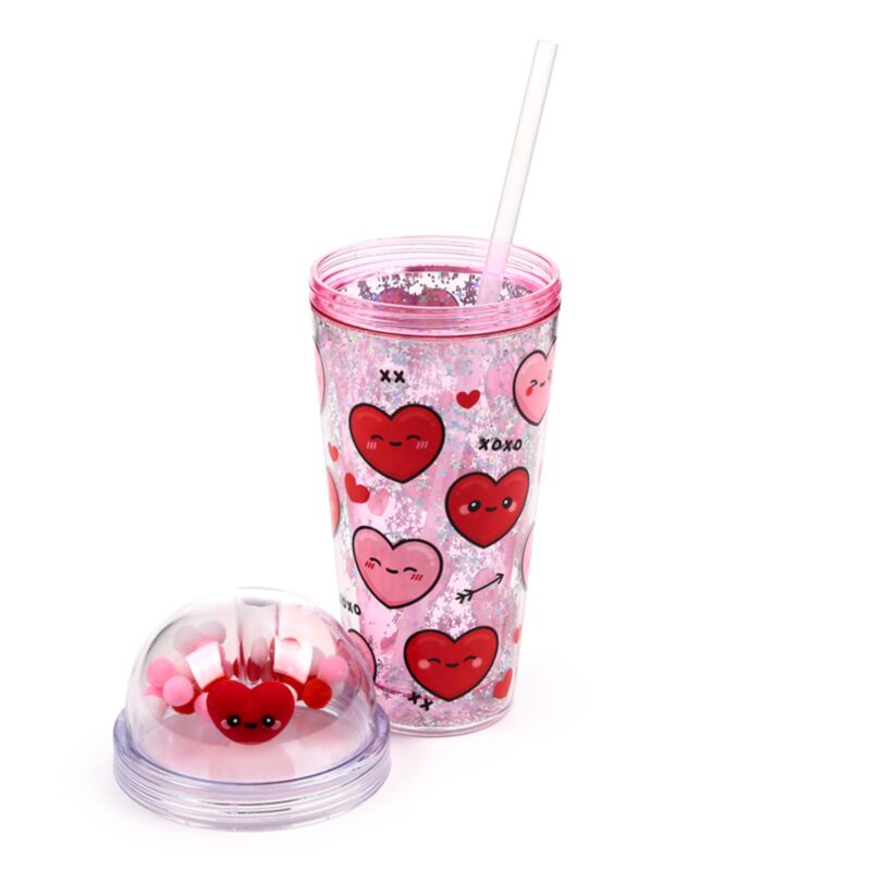 Onbreekbare beker met rietje - Fruit - 500 ml