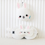 Coussin de voyage 2-en-1 avec masque, Frances le Lapin