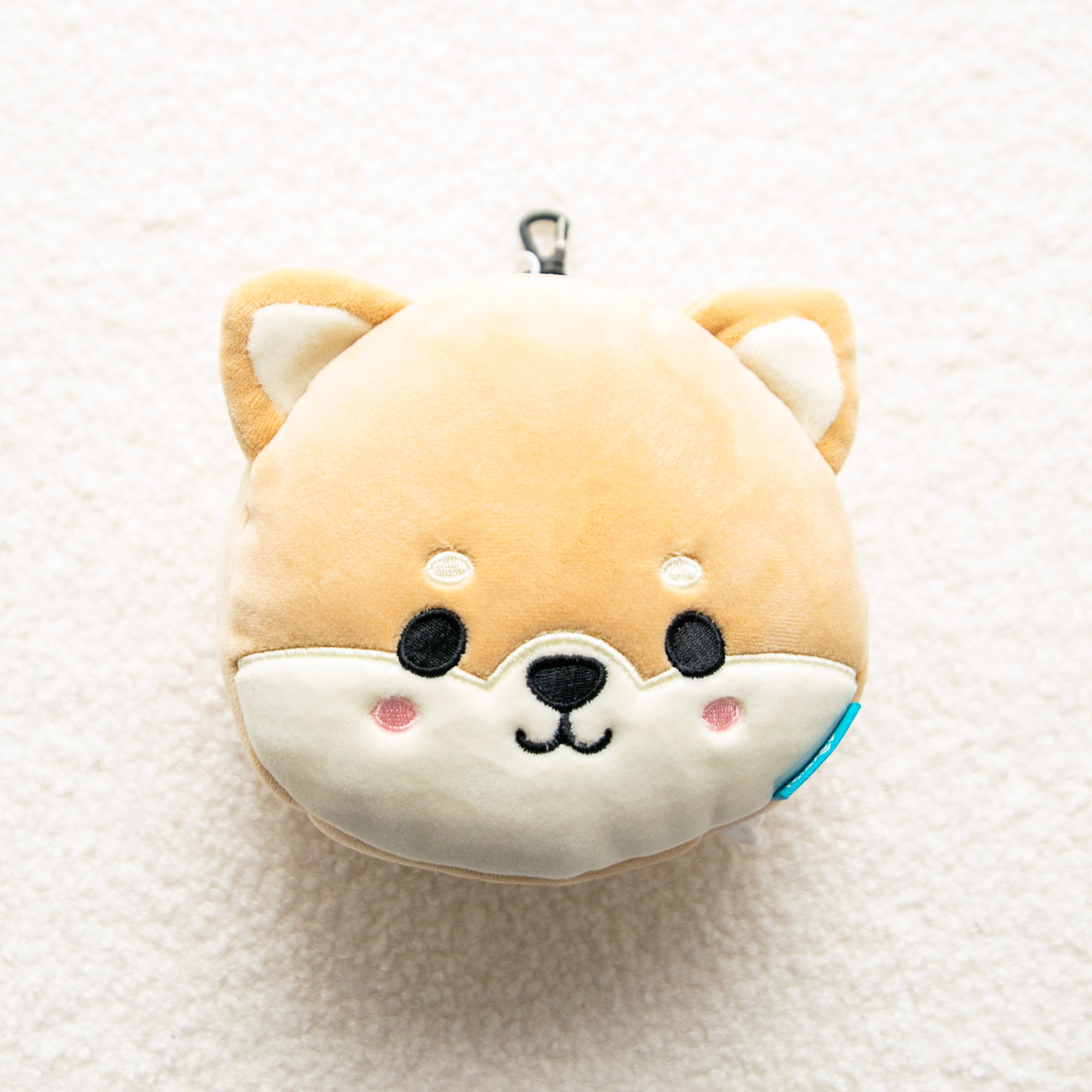 Coussin de voyage 2 en 1 avec masque - Shiba Inu