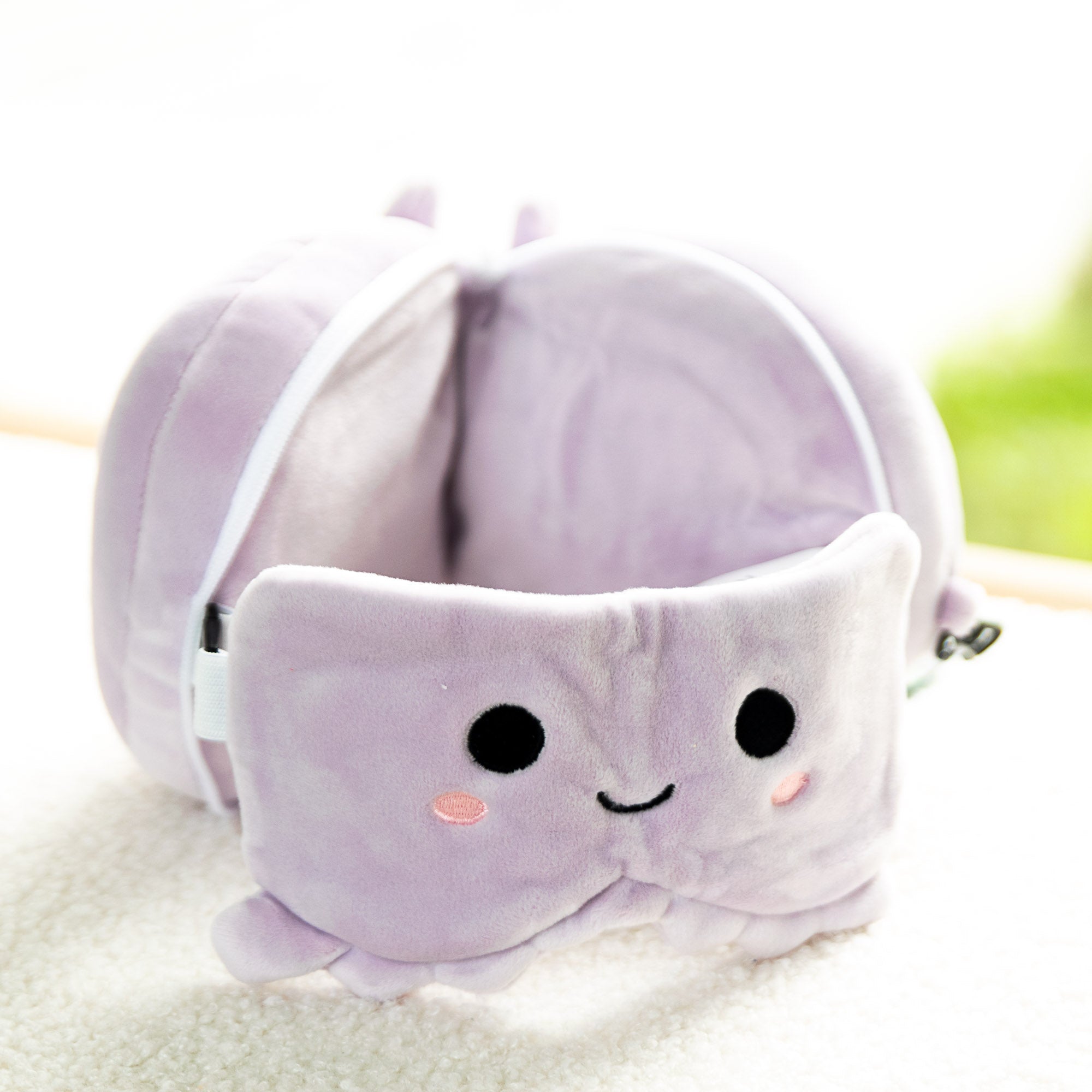 Coussin de voyage 2-en-1 avec masque - Octopus la Pieuvre