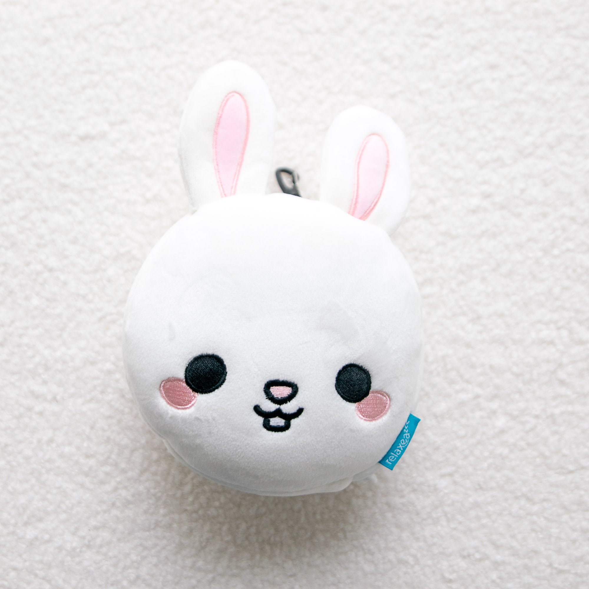 Coussin de voyage 2-en-1 avec masque, Frances le Lapin