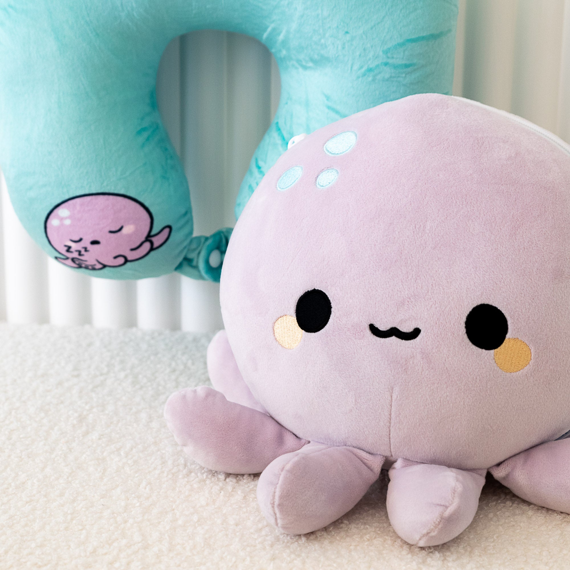 Coussin de voyage 2-en-1 Wendy, la Pieuvre