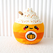 Peluche Kawaii Hazel le Latte à la Citrouille