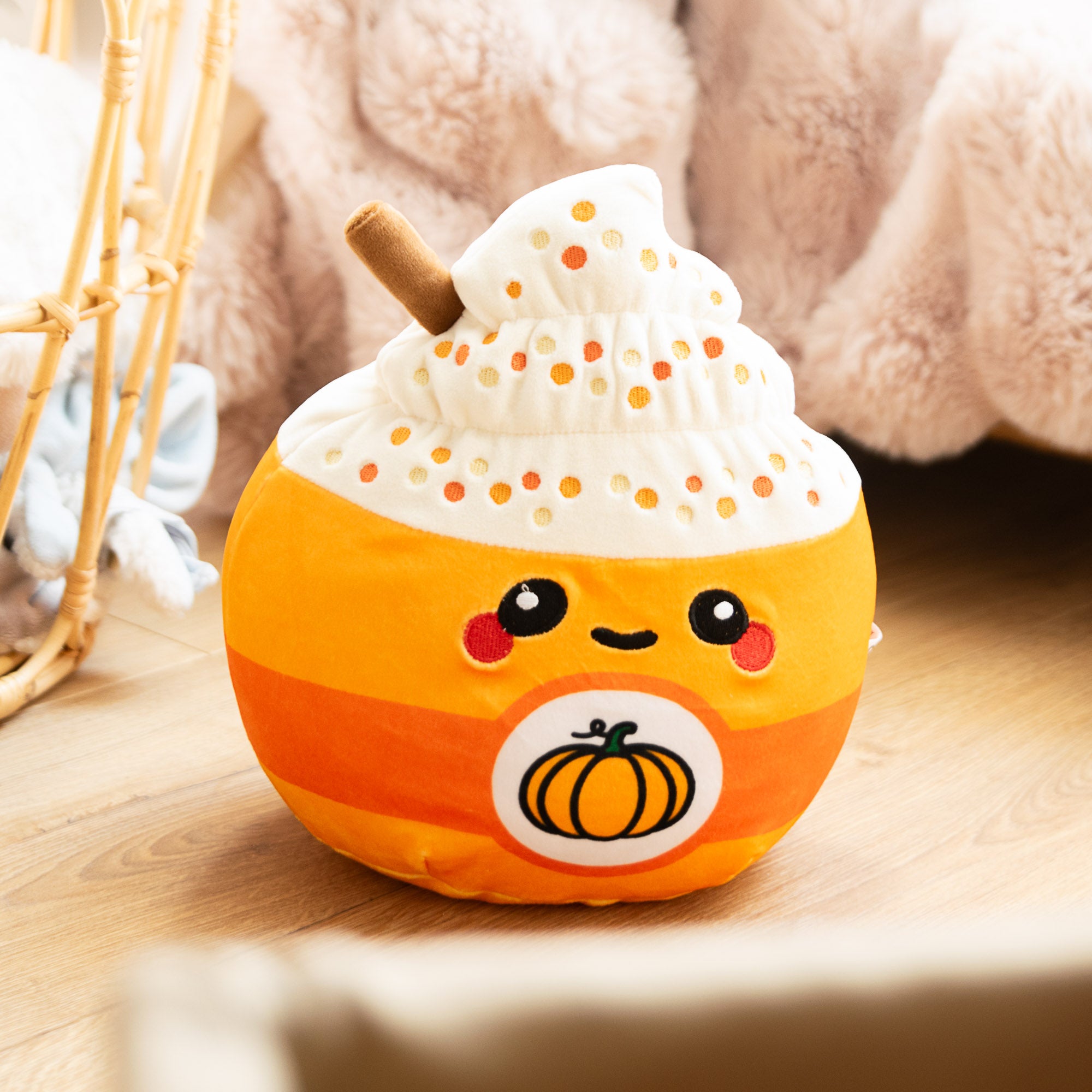 Peluche Kawaii Hazel le Latte à la Citrouille