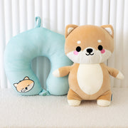 Coussin de voyage 2-en-1 Shuggs, le Shiba Inu