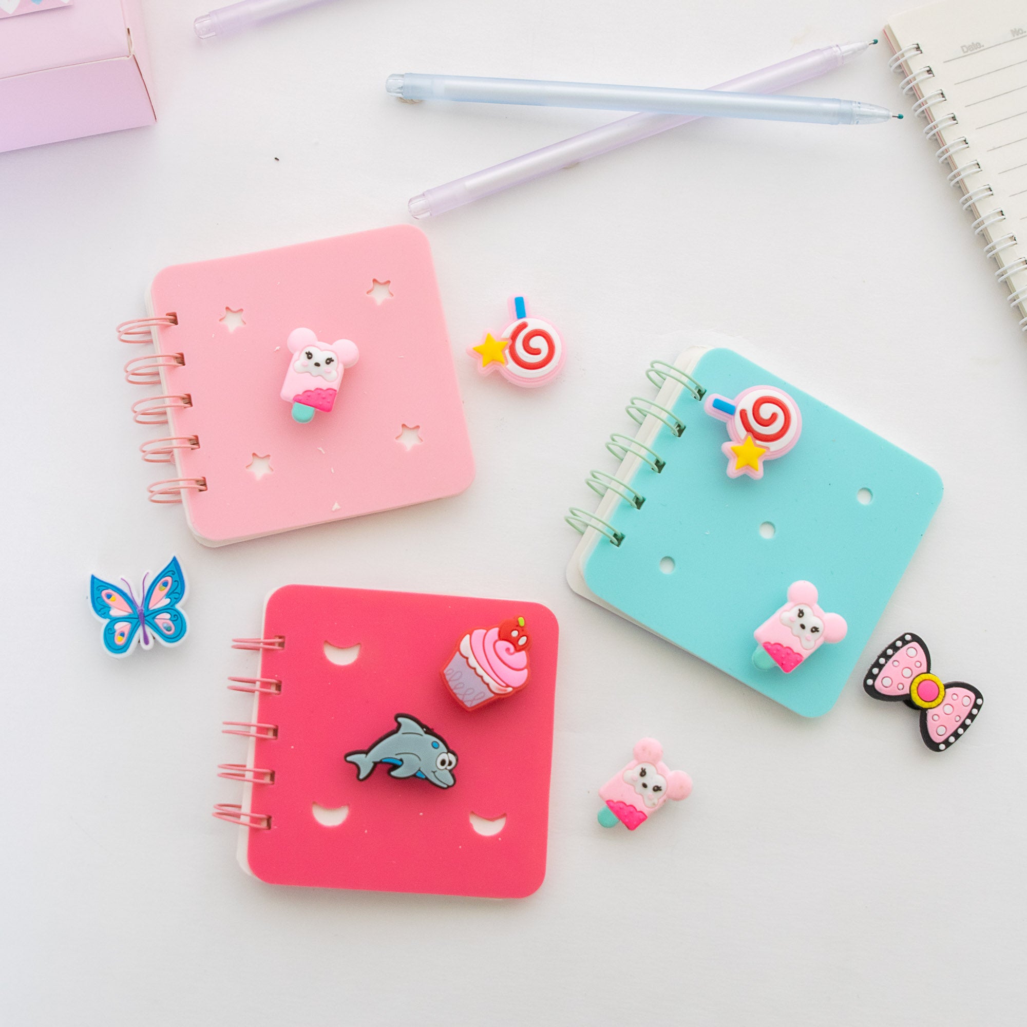 Mini Carnet DIY avec Charm - Format Carré