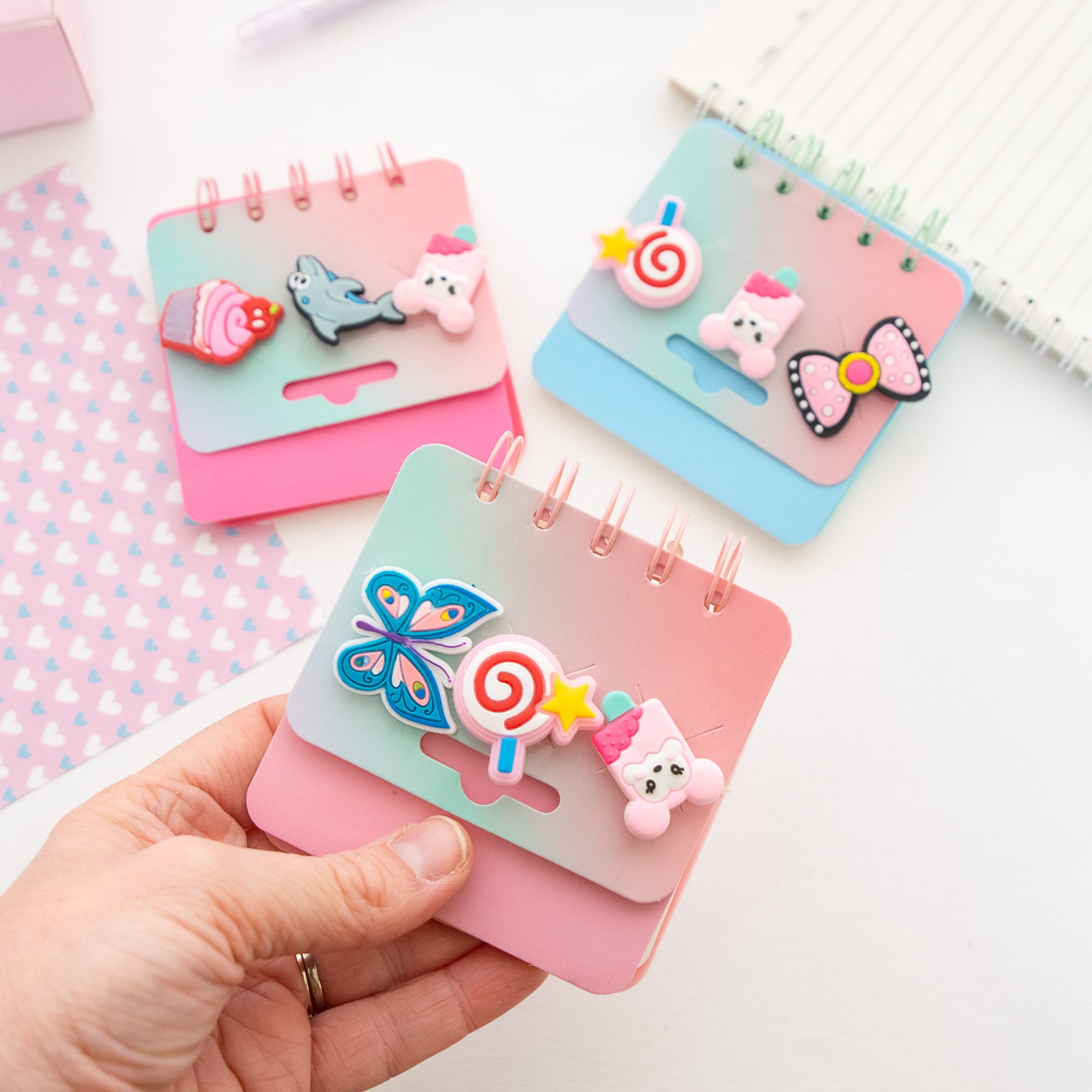 Mini Carnet DIY avec Charm - Format Carré