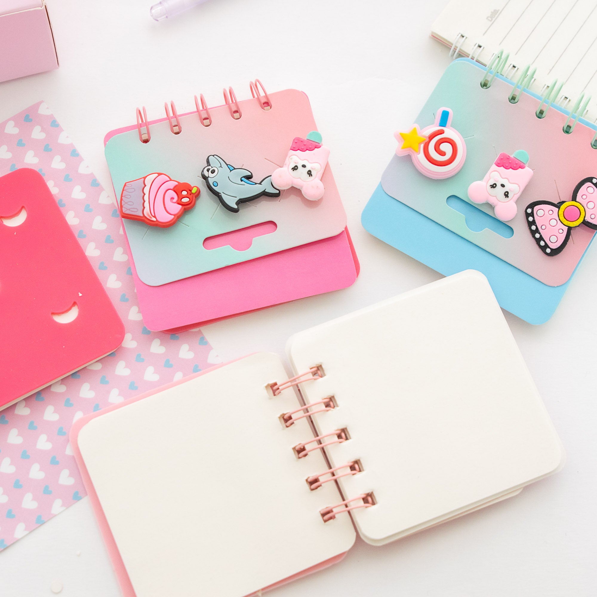 Mini Carnet DIY avec Charm - Format Carré