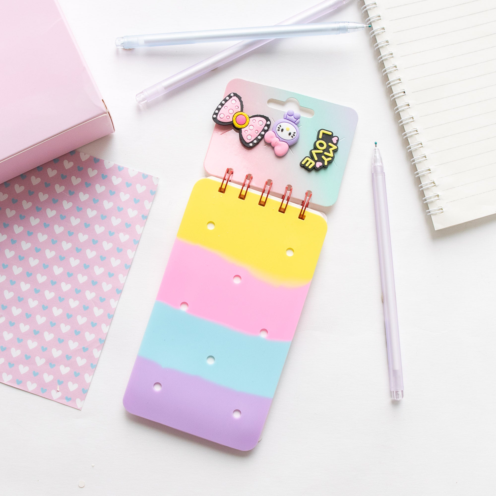 Mini Carnet DIY avec Charm - Format Rectangle