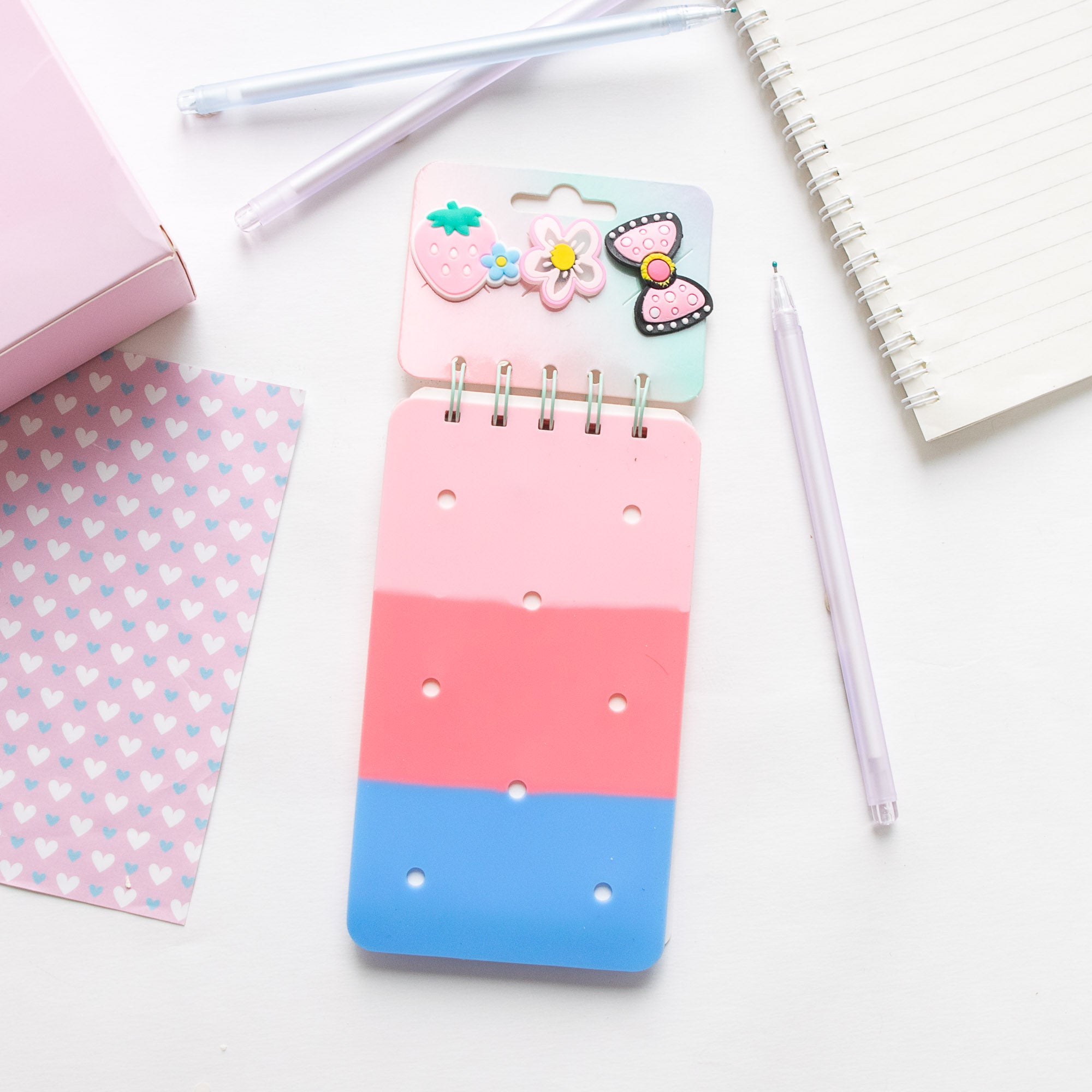 Mini Carnet DIY avec Charm - Format Rectangle