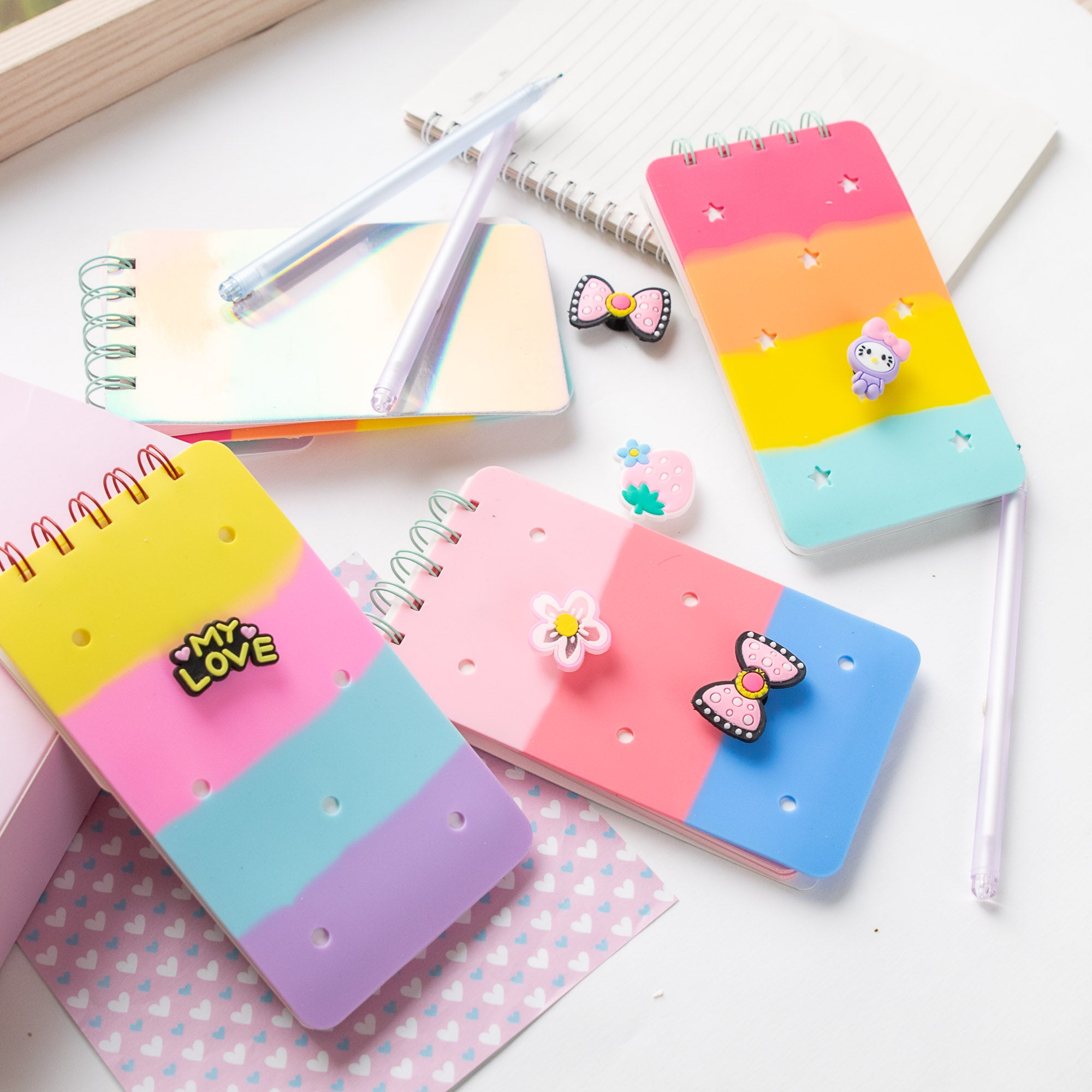 Mini Carnet DIY avec Charm - Format Rectangle