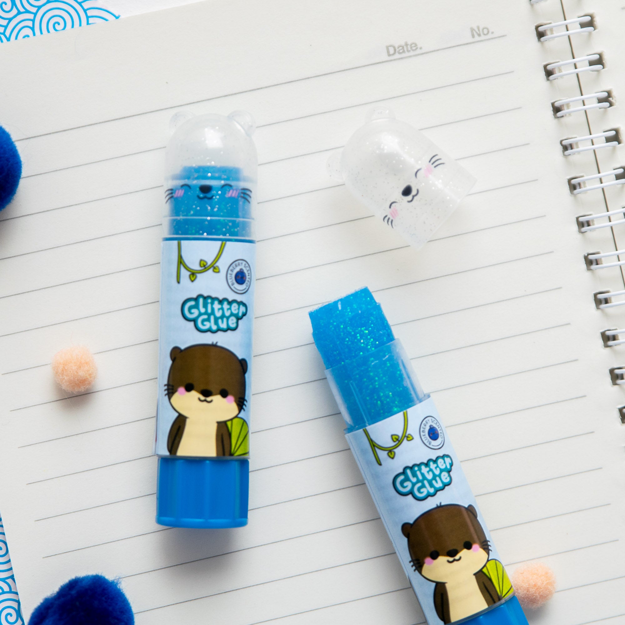 Bâton de Colle Pailletté et Parfumé - Loutre