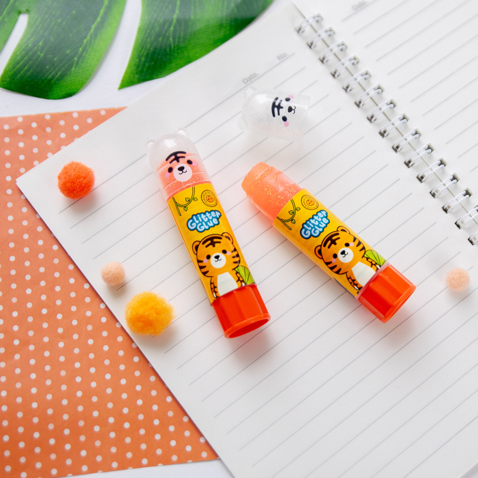 Bâton de Colle Pailletté et Parfumé - Tigre