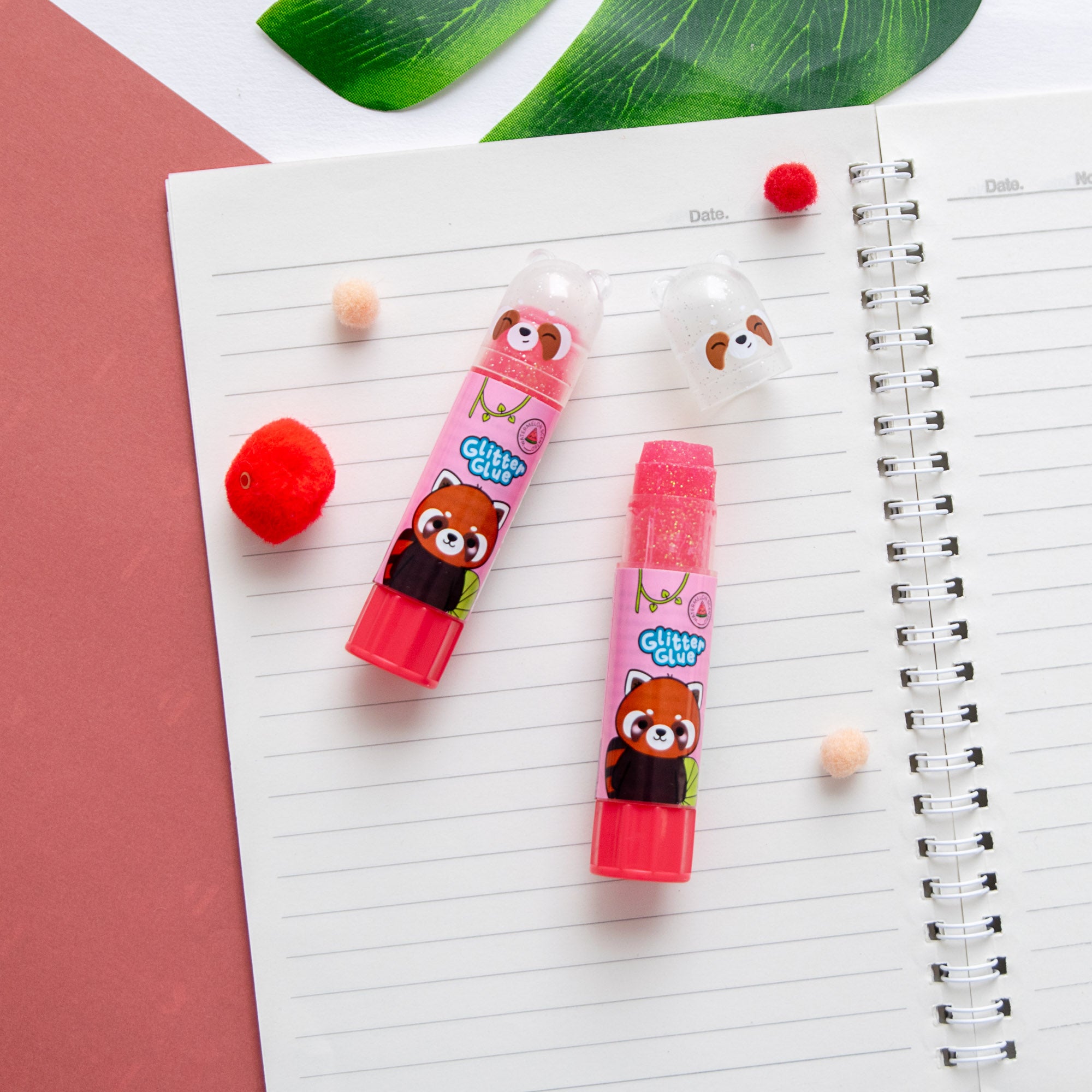 Bâton de Colle Pailletté et Parfumé - Panda Roux