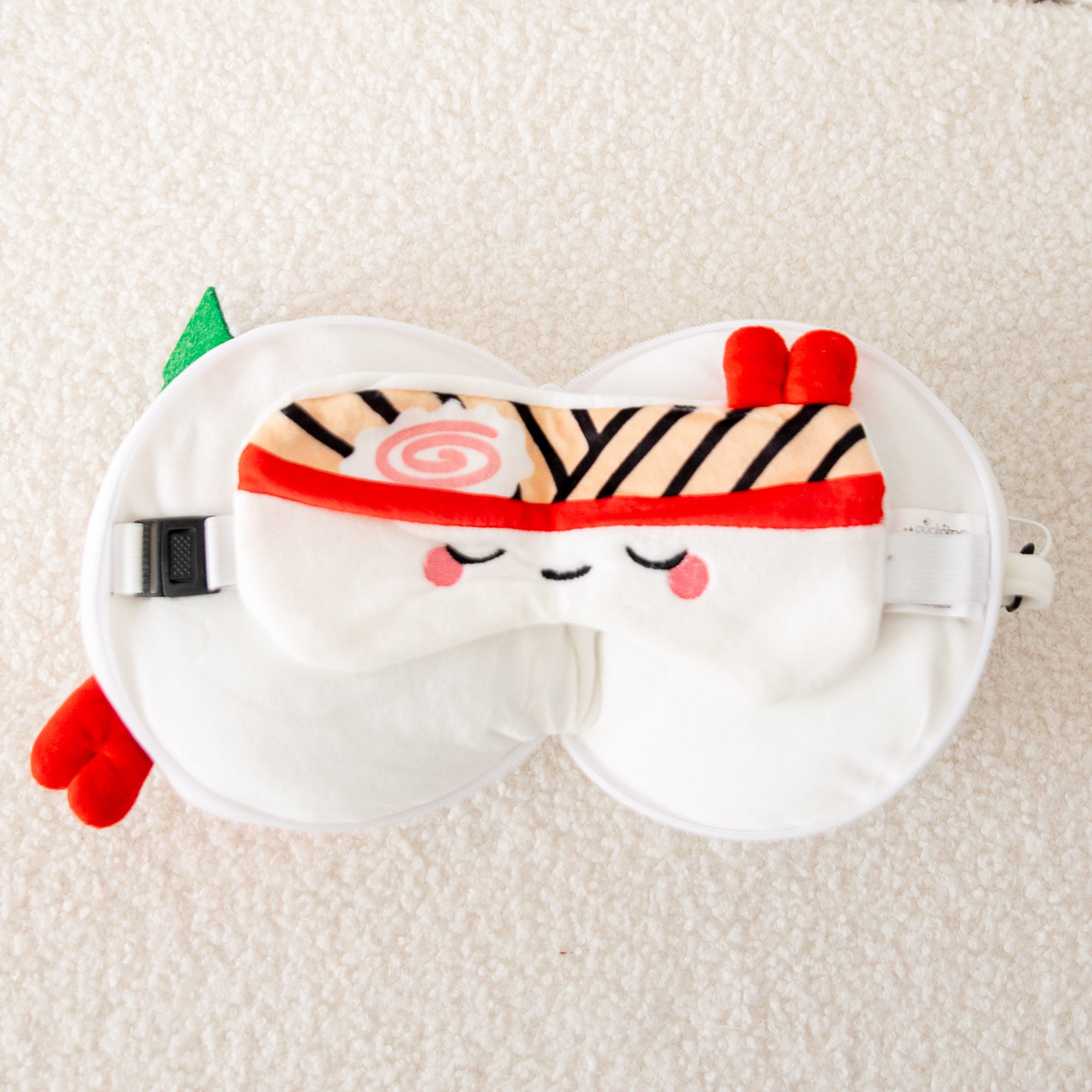 Coussin de voyage 2 en 1 avec masque - Ramen