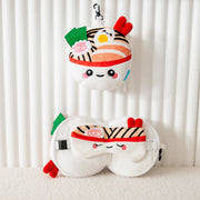 Coussin de voyage 2 en 1 avec masque - Ramen