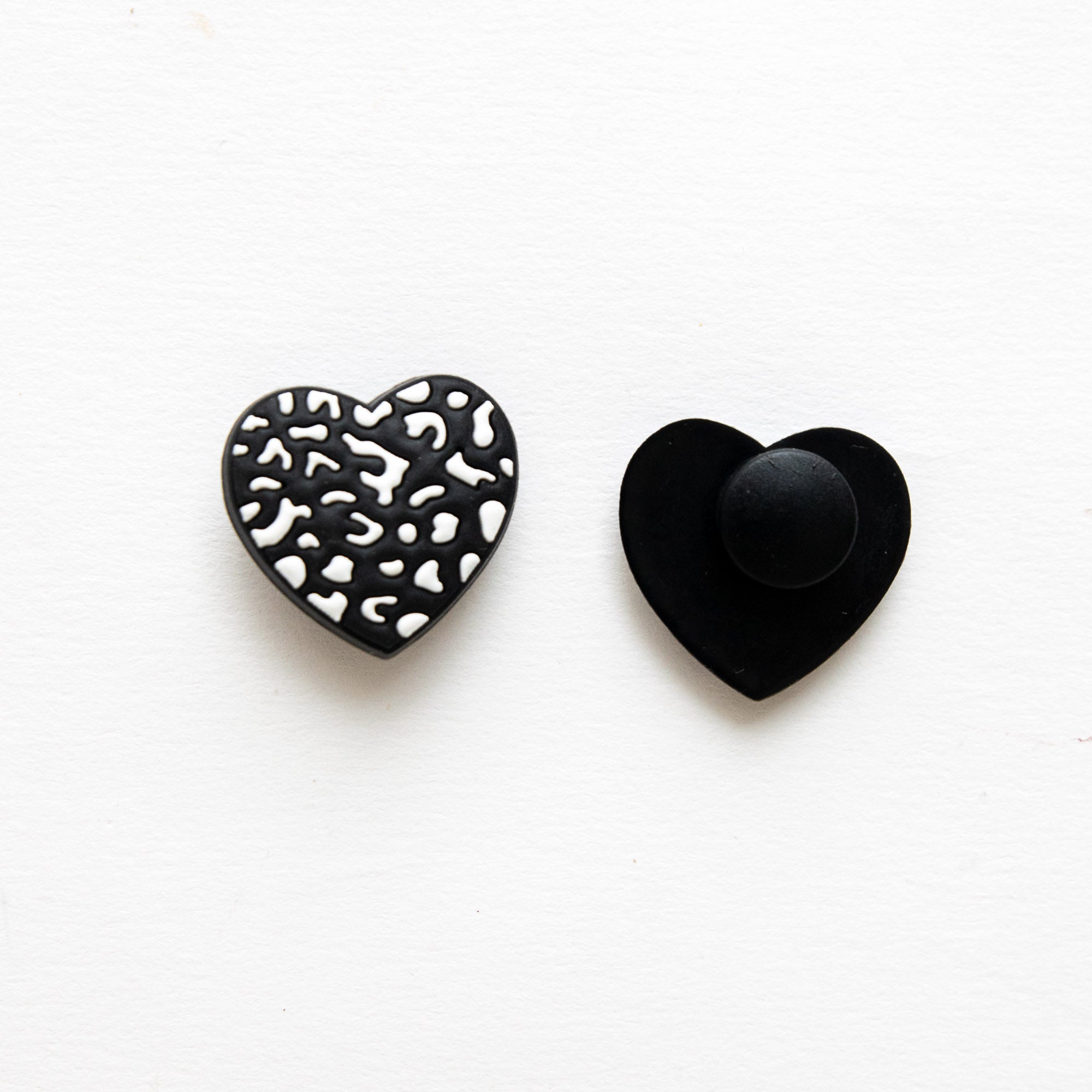 Accessoires pour Crocs Coeur Leopard Noir & Blanc