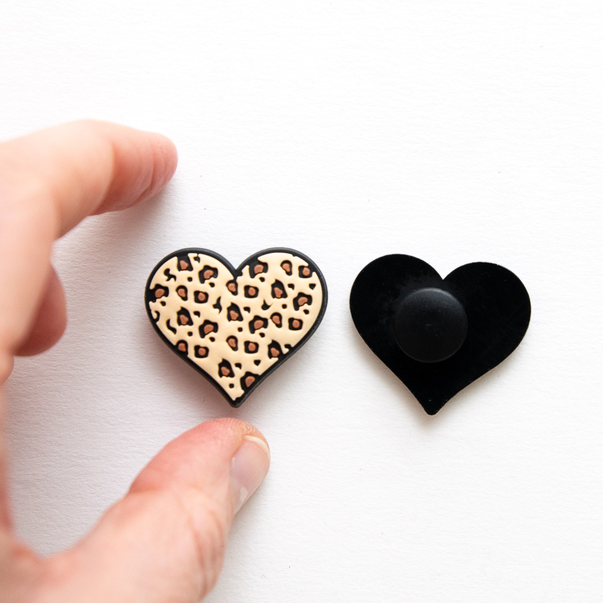 Accessoires pour Crocs Coeur Leopard