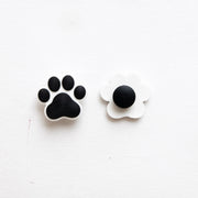 Accessoires pour Crocs Patte de Chat Noir/Blanc