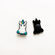 Accessoires pour Crocs Licorne Assise Bleue