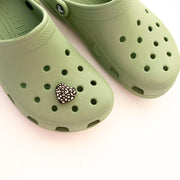 Accessoires pour Crocs Coeur Leopard Noir & Blanc