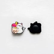 Accessoires pour Crocs Chat Blanc & Bubble Tea