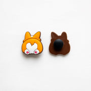 Accessoires pour Crocs Fesses de Shiba Inu Orange