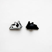 Accessoires pour Crocs Bouledogue Français Noir