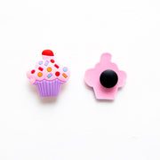 Accessoires für Crocs Lila Einhorn Katze