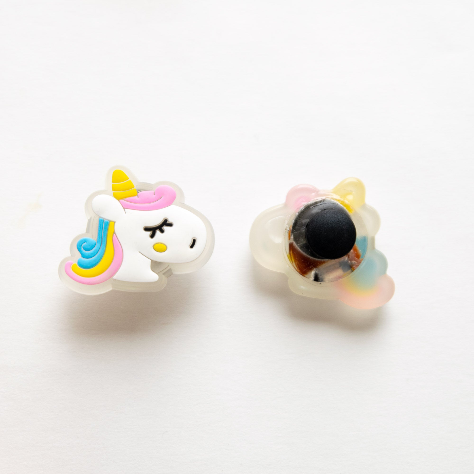 Charm LED Lumineux pour Crocs Tête de Licorne Yeux Fermés