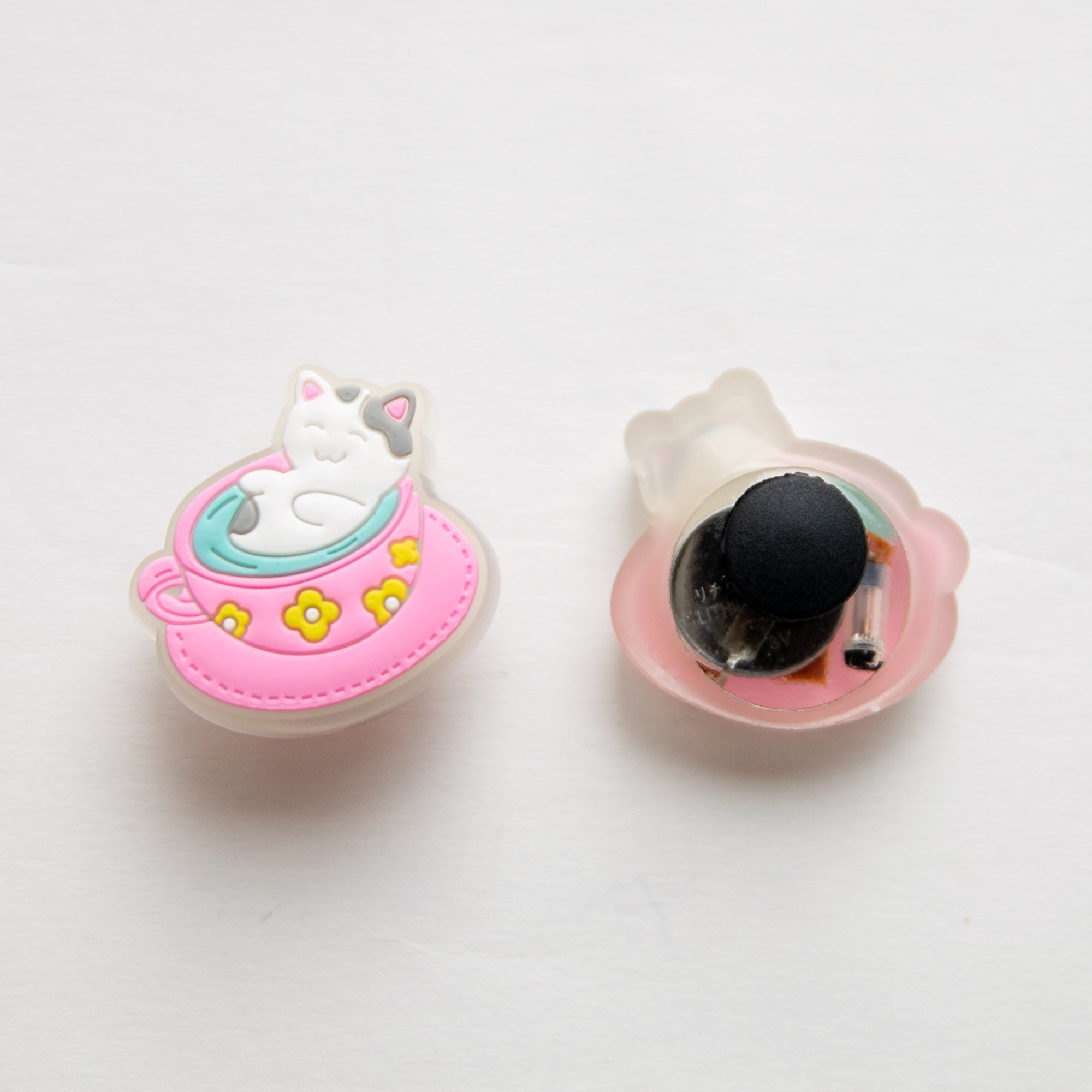 Charm LED Lumineux pour Crocs Chat & Tasse