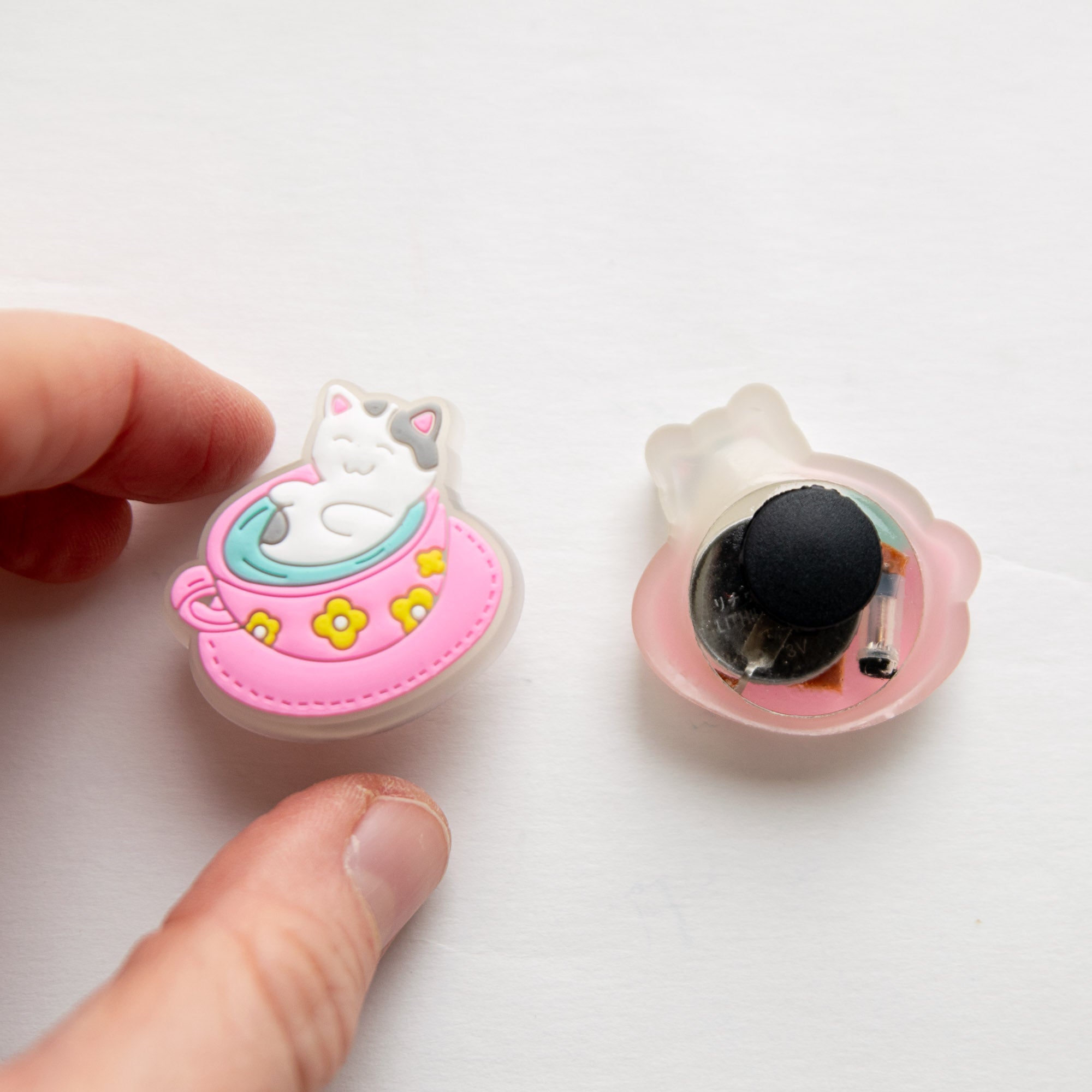 Charm LED Lumineux pour Crocs Chat & Tasse