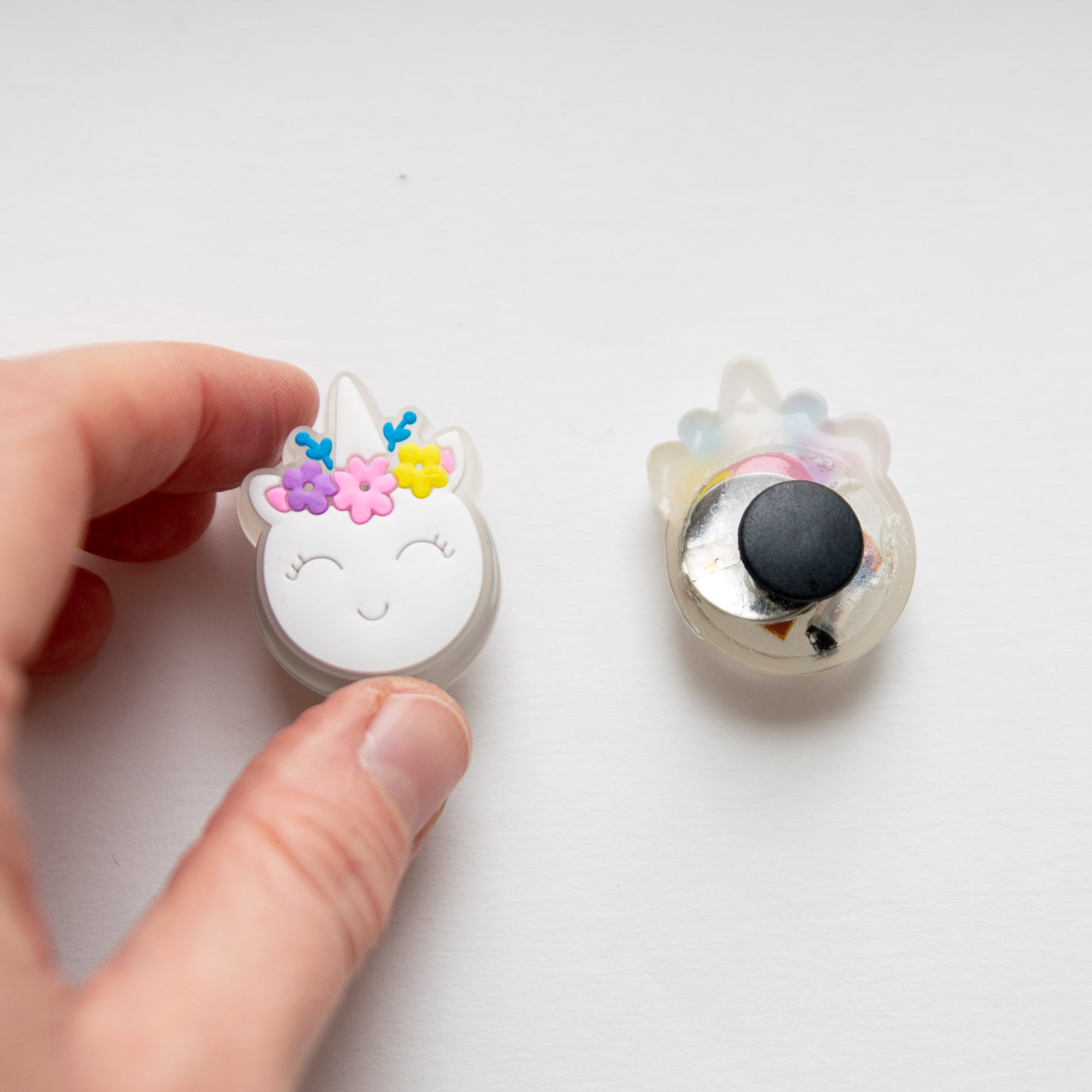 Charm LED Lumineux pour Crocs Licorne Fleurie