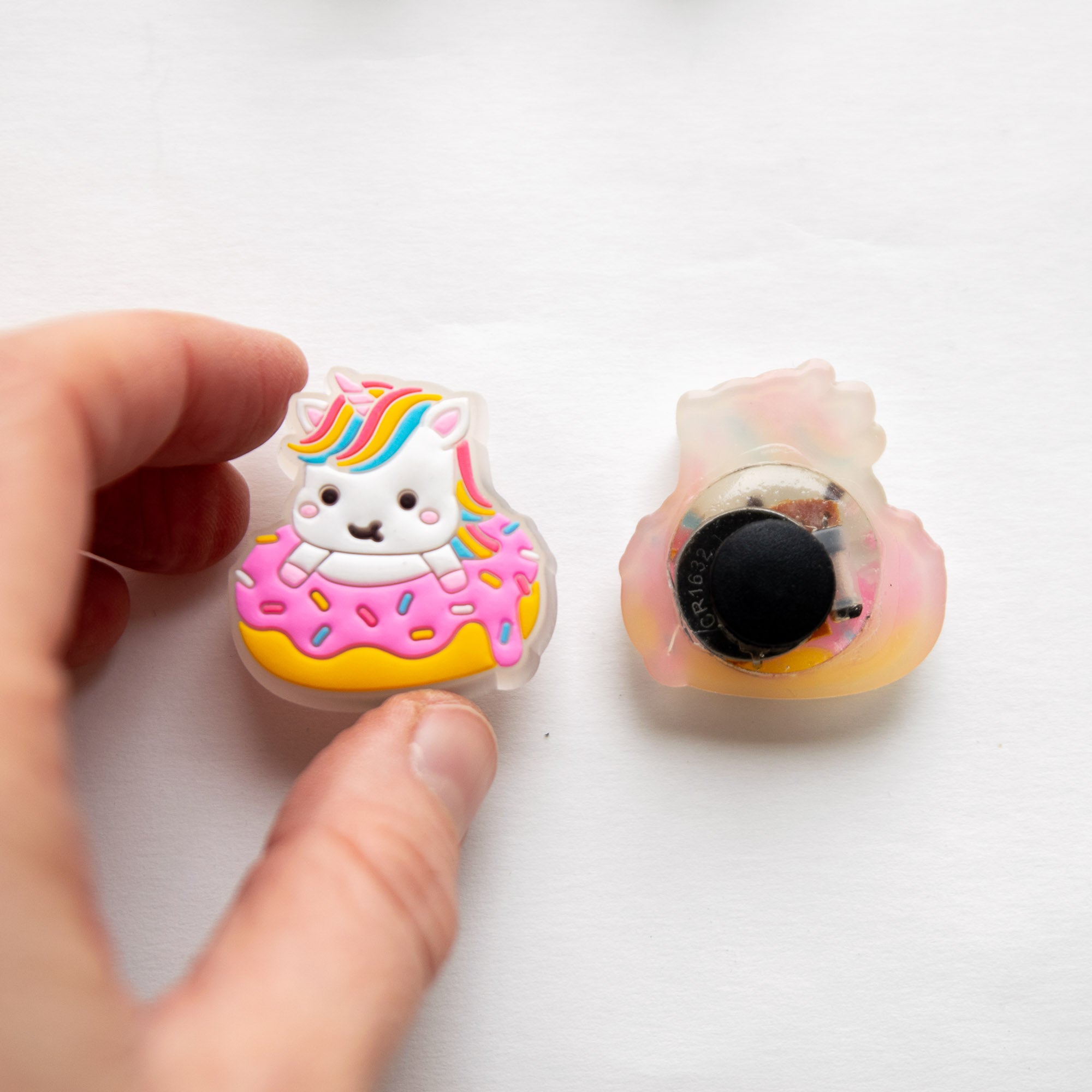 Charm LED Lumineux pour Crocs Licorne Donut