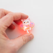 Charm LED Lumineux pour Crocs Chat Donut