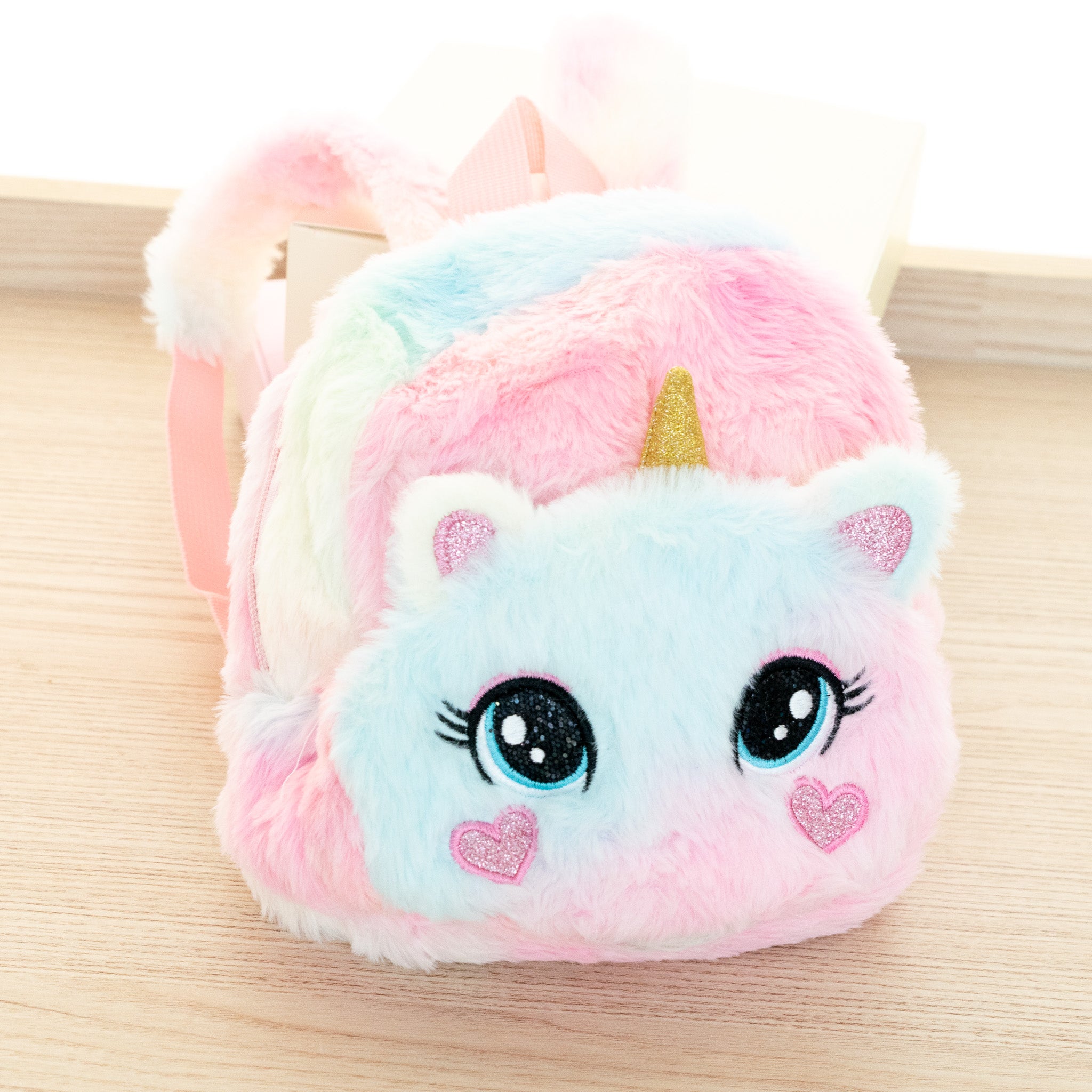 Mini Sac à dos peluche Chat/Licorne