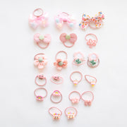 Lot de 20 élastique Rose Fantaisie