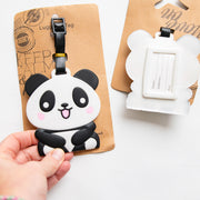 Etiquette à Bagage Panda Coeur